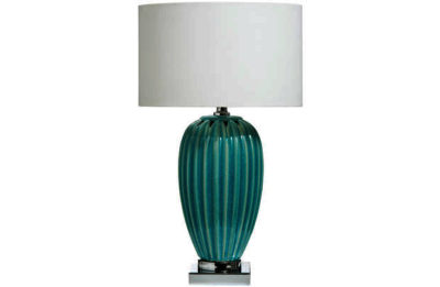 Premier Housewares Apus Table Lamp - Blue.